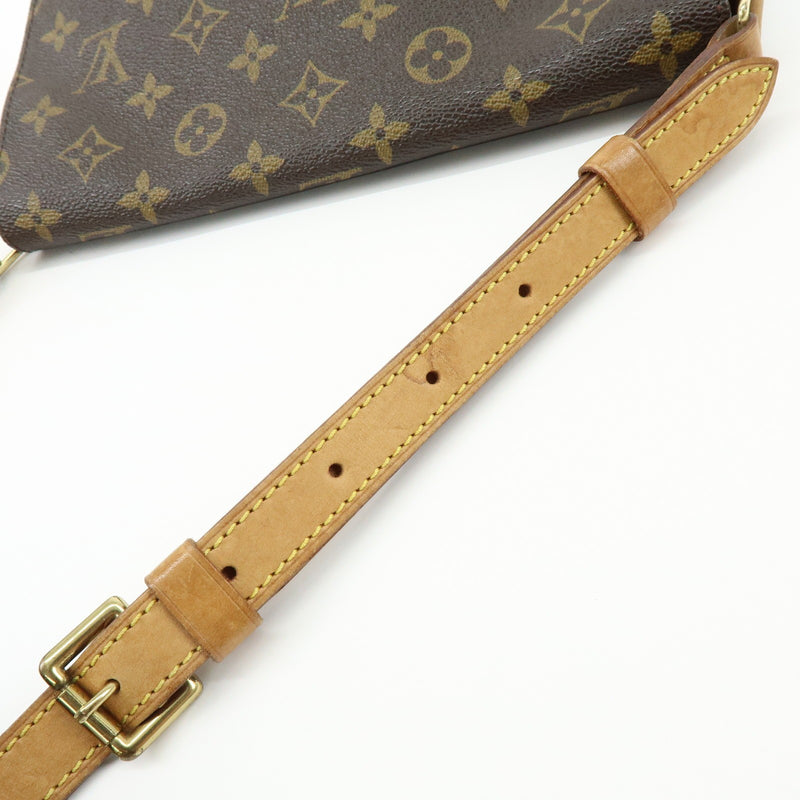 Louis Vuitton Musette Tango Monogram Canvas Brown Bag
