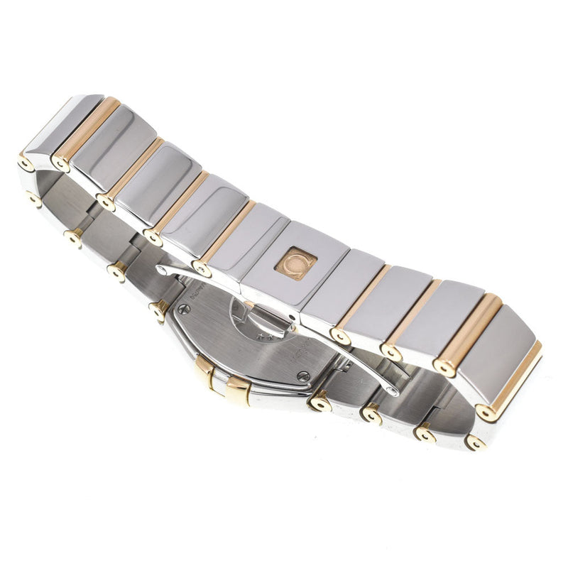 Omega Constellation Quartz Stainless Steel And Yellow Gold With Diamond Bezel Markers Mother Of Pearl Watches