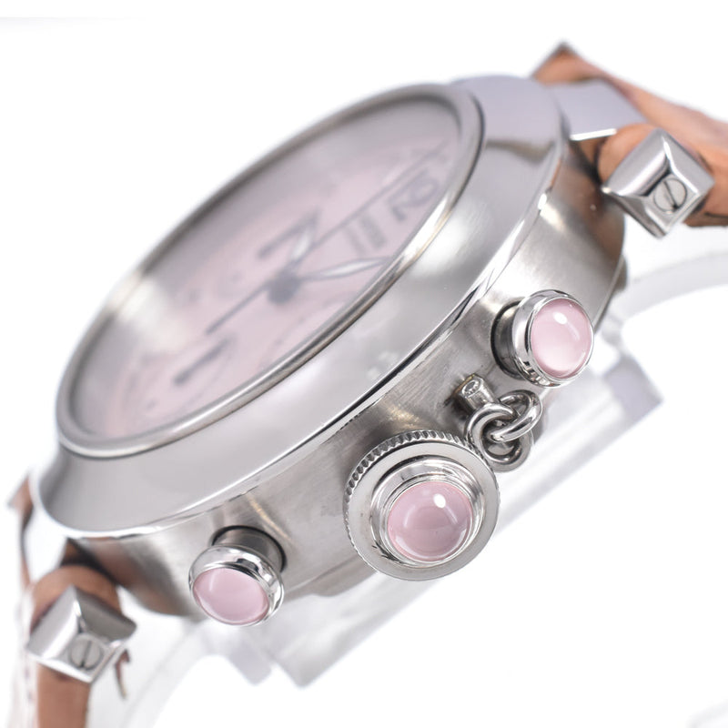 Cartier Pasha C Automatic Leather And Steel Watches