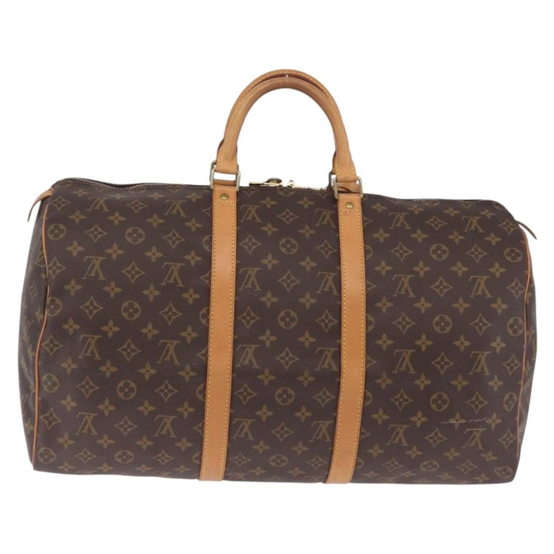 Louis Vuitton Keepall Monogram Canvas Brown Bag