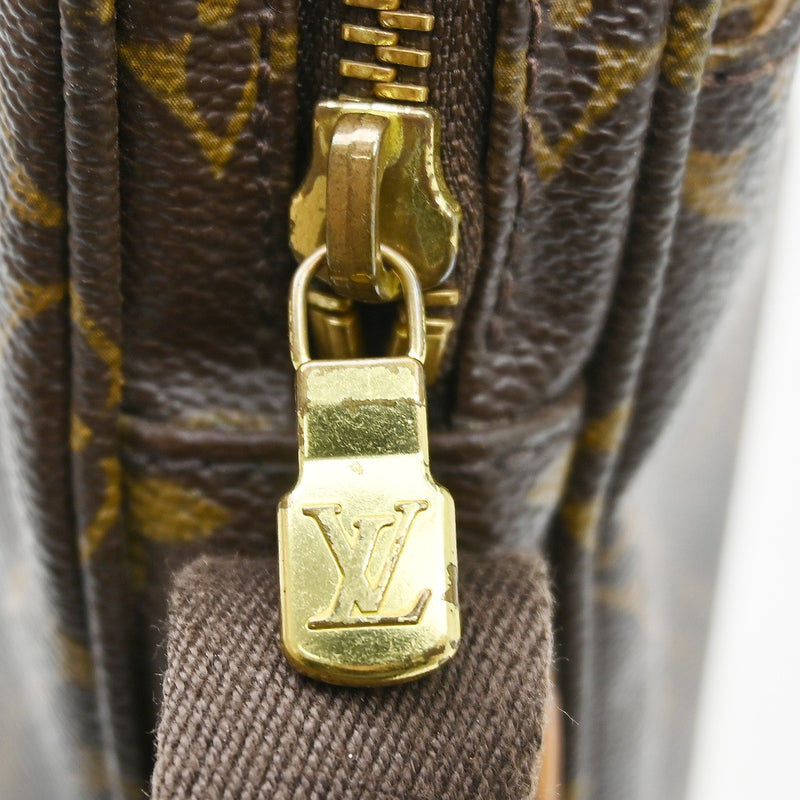 Louis Vuitton Trotteur Beaubourg Monogram Canvas Brown Bag
