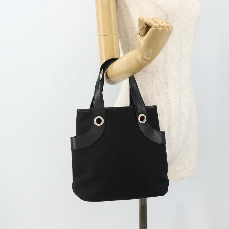 Bvlgari Logomania Canvas Black Bag