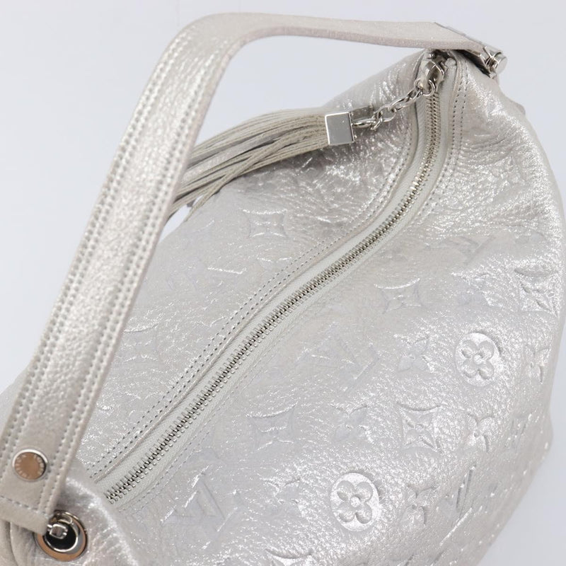 Louis Vuitton Halo Limited Edition Shimmer Monogram Embossed Leather Silver Bag