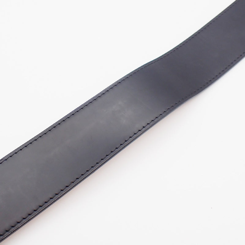 Louis Vuitton Voyage Buckle Belt Leather Black