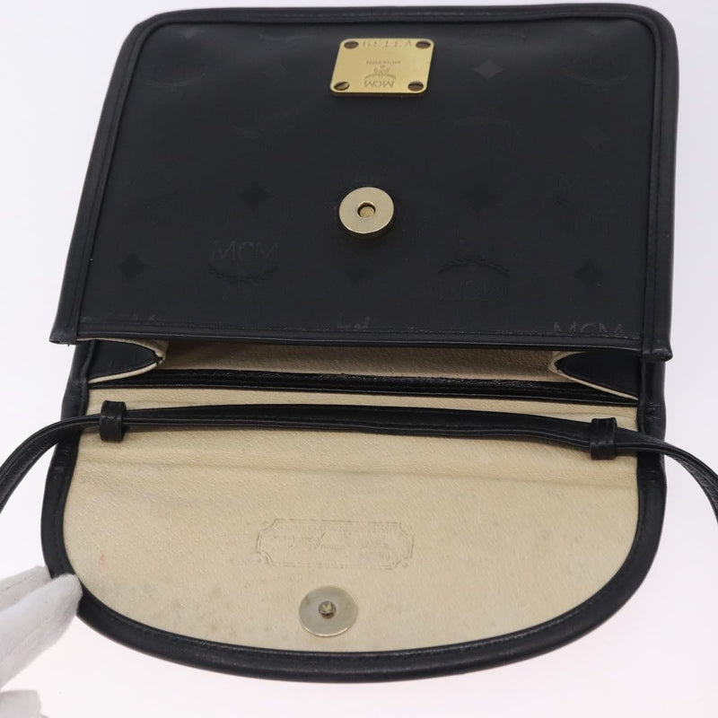 Mcm Visetos Leather Black Bag