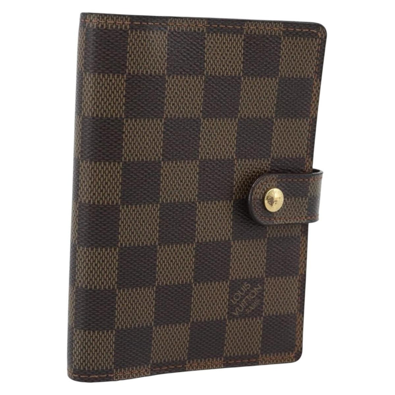 Louis Vuitton Ring Agenda Cover Damier Brown Canvas Bag