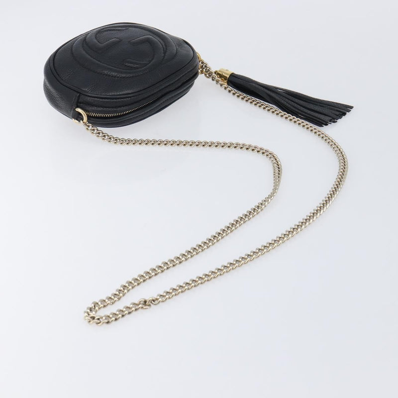 Gucci Soho Chain Leather Black Bag