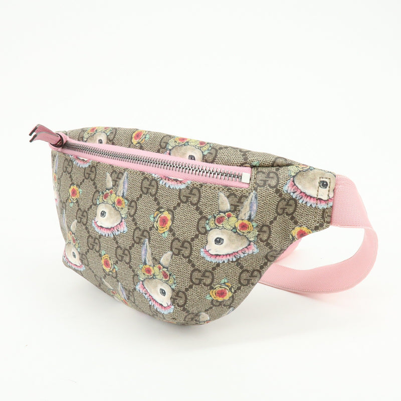Gucci Childrens Belt Printed Gg Coated Canvas Beige Bag