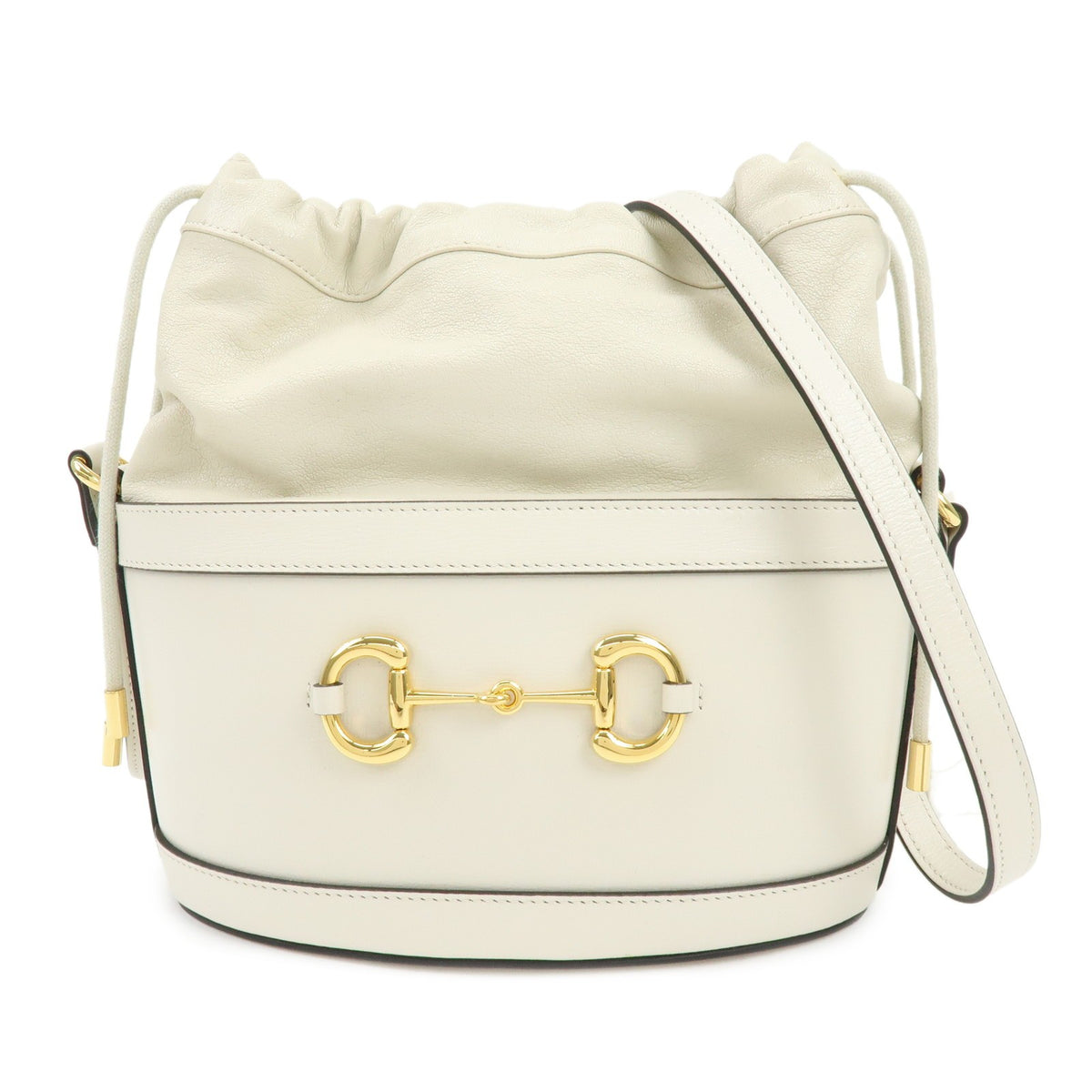 Gucci Horsebit 1955 Bucket Leather Beige Bag