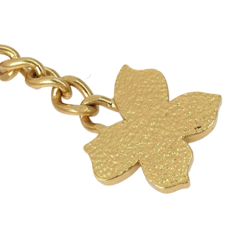 Chanel Necklace Flower Metal Gold Gold_plated Bijoux