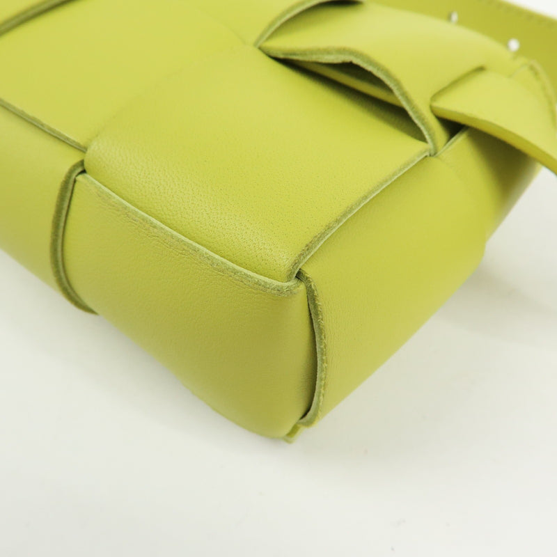 Bottega Veneta Cassette Belt Maxi Intrecciato Leather Green Bag