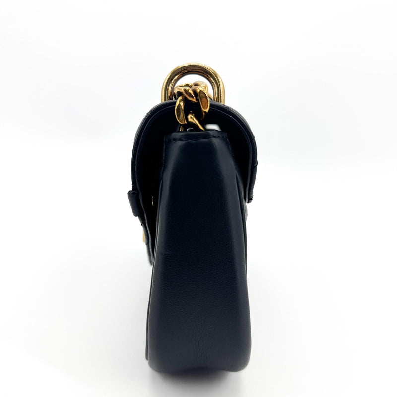 Louis Vuitton New Wave Chain Quilted Leather Black Bag