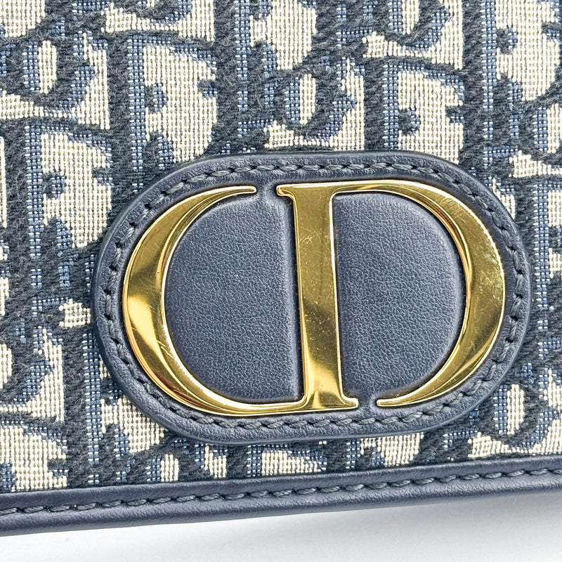 Christian Dior 30 Montaigne 2-In-1 Oblique Canvas Beige Bag