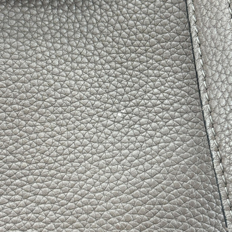 Celine Belt Textured Leather Brown Calfskin Bag