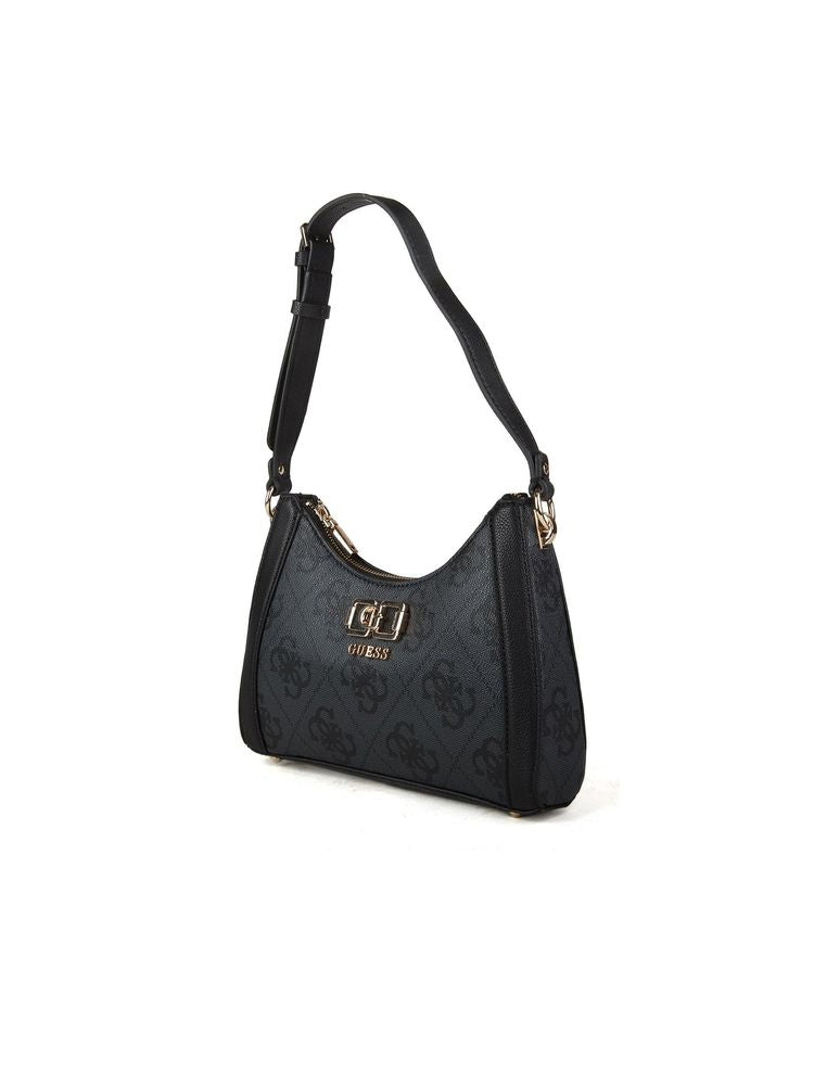 Guess Karnilla Shoulder Bag — Black Polyurethane
