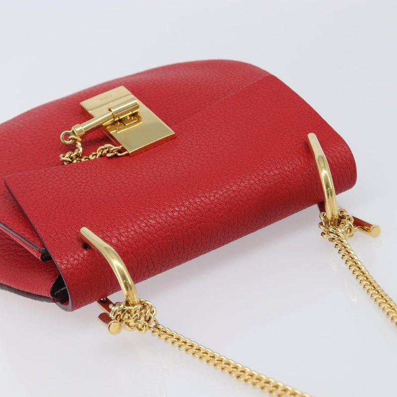 Chloe Drew Leather Red Bag