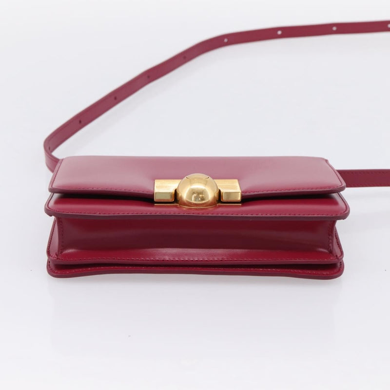 Bottega Veneta Bv Classic Smooth Calfskin Burgundy Leather Bag