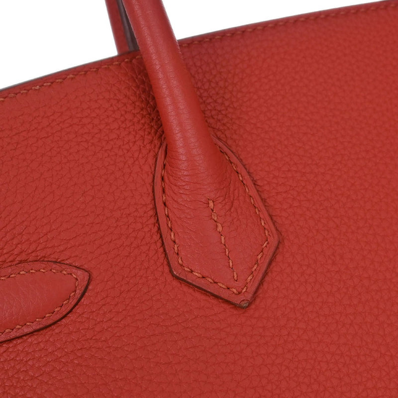 Hermes Birkin Red Togo With Gold Hardware Leather Bag