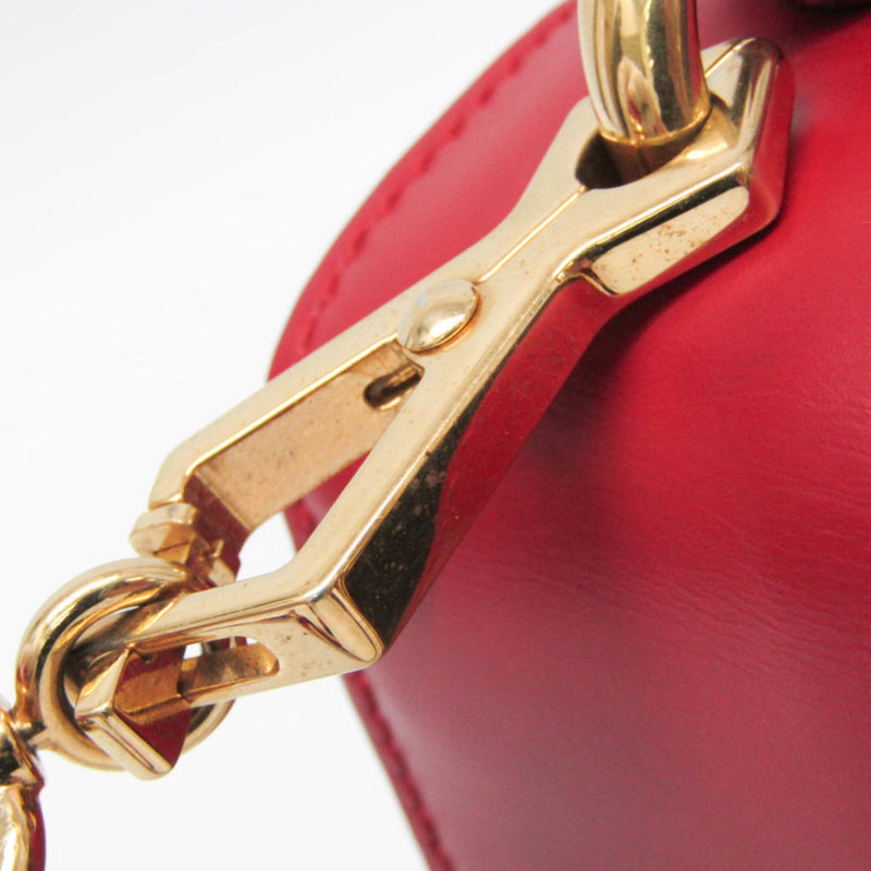 Gucci Sylvie Top Handle Leather Red Bag