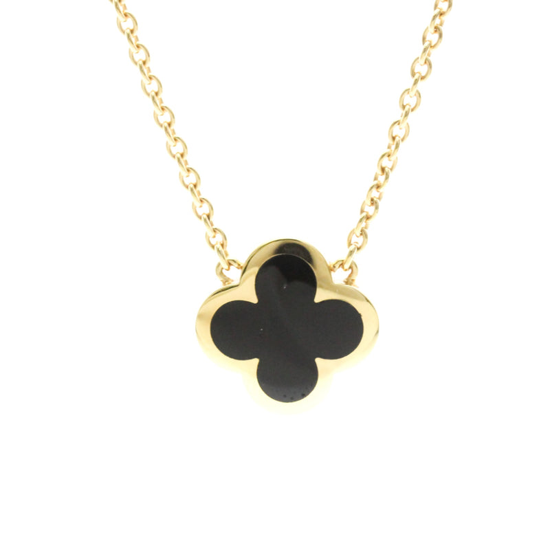 Van Cleef & Arpels Pure Alhambra Pendant 18k Yellow Gold And Onyx Yellow_gold Bijoux