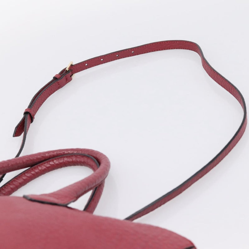 Burberry Clifton Convertible Heritage Grained Leather Red Bag