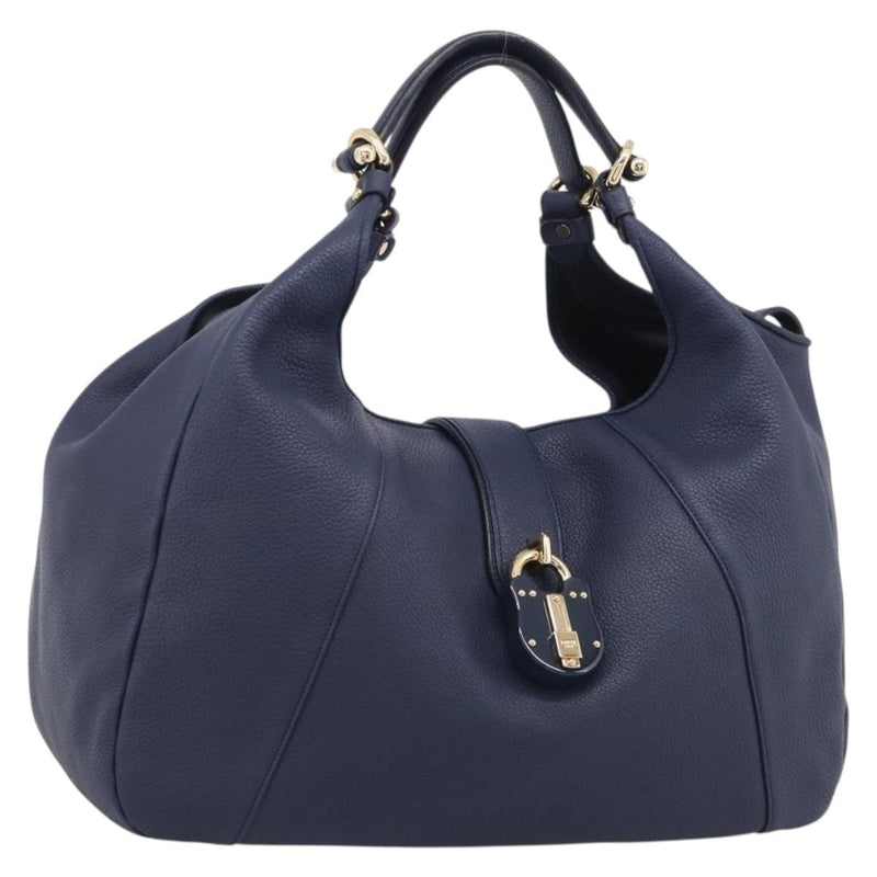 Loewe Calle Hobo Leather Navy