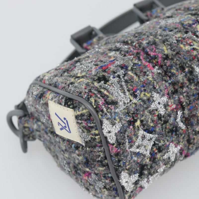 Louis Vuitton Keepall Bandouliere Lv Felt Gray Canvas Bag