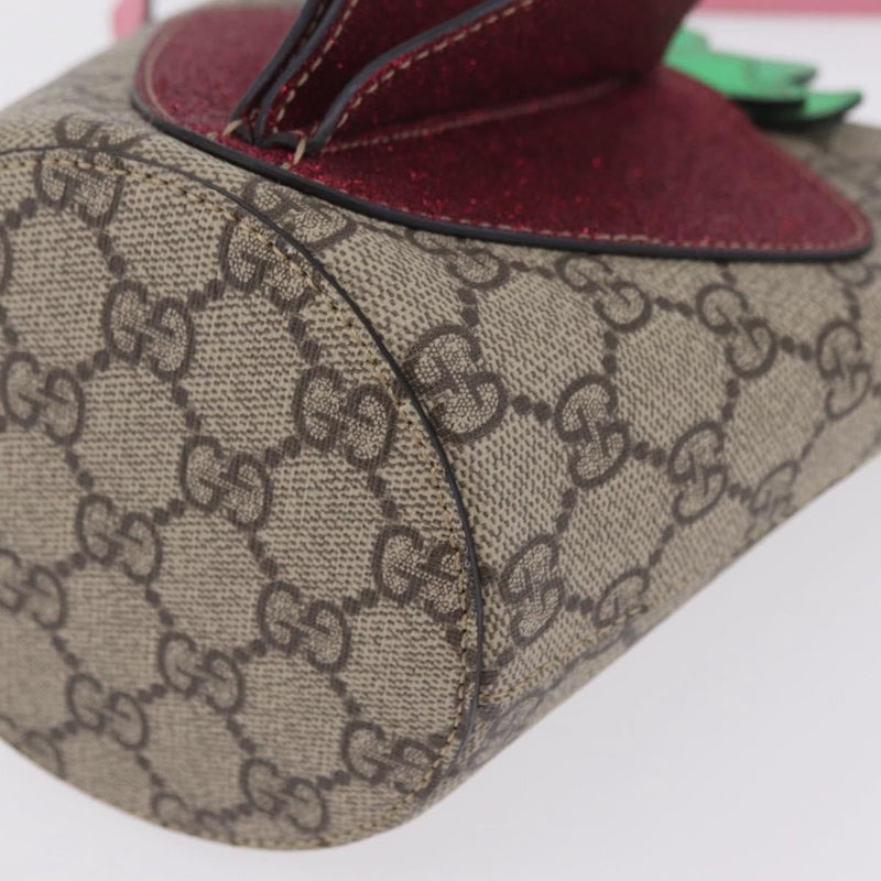 Gucci Childrens Convertible Gg Coated Canvas With Applique Beige Bag