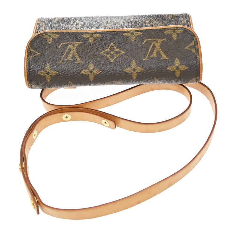 Louis Vuitton Florentine Waist Monogram Canvas Brown Leather Bag