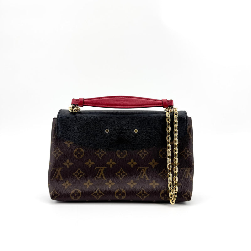 Louis Vuitton Vavin Chain Wallet Nm Monogram Empreinte Leather Black Canvas Bag