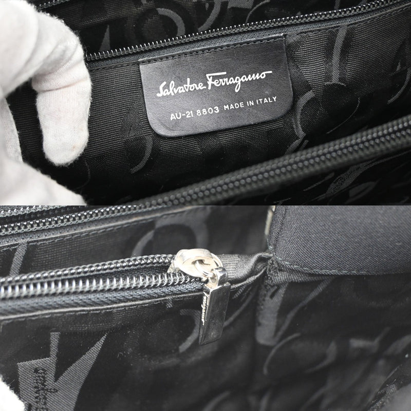 Salvatore Ferragamo Vala Tote Nylon Black