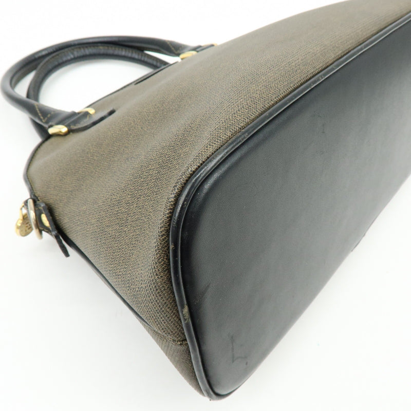 Fendi Vintage Dome Satchel Leather Brown