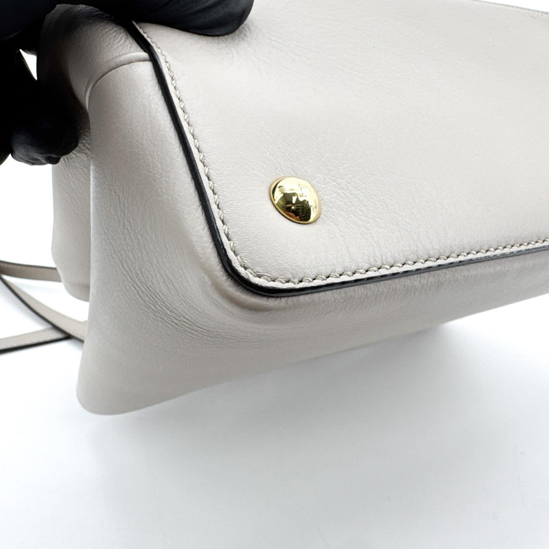 Fendi 2jours Leather Gray Bag