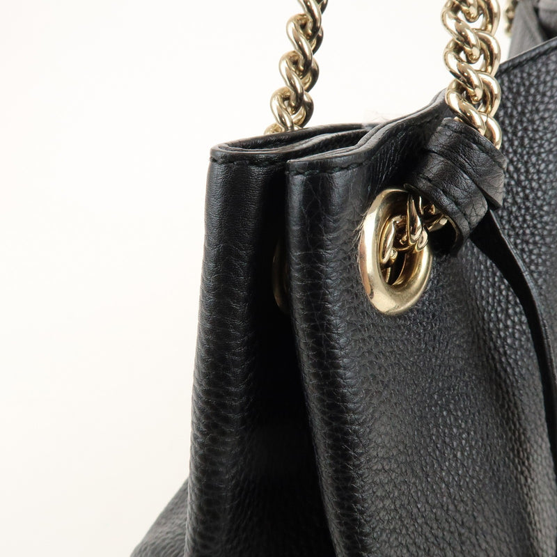 Gucci Soho Chain Strap Leather Black Bag