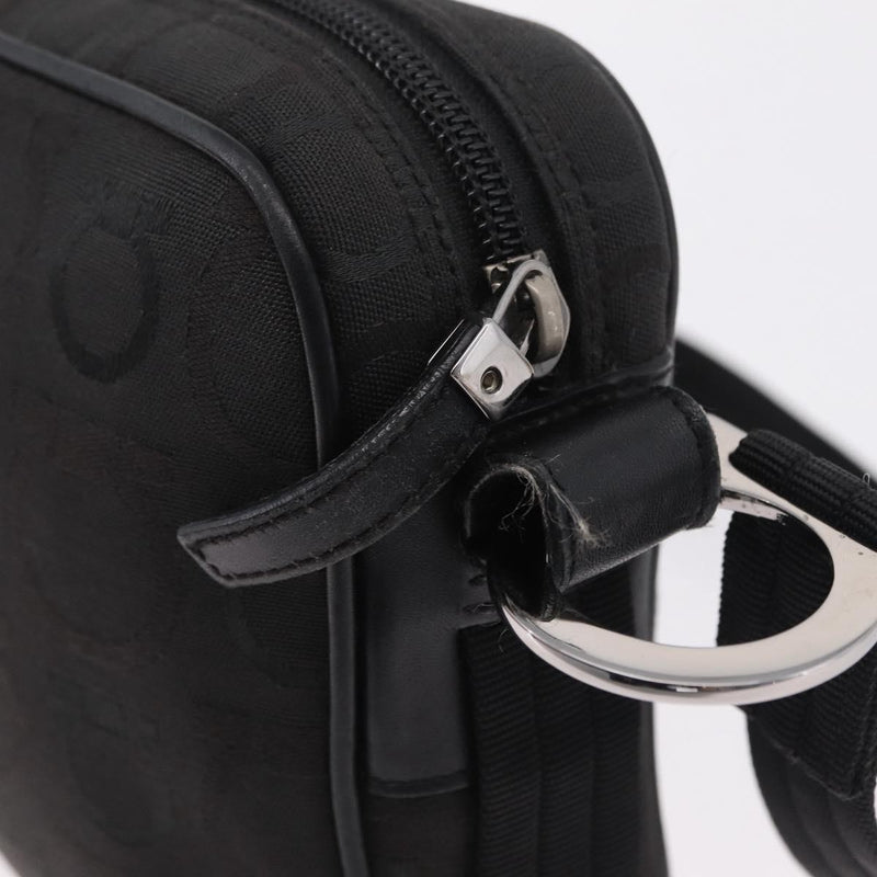 Salvatore Ferragamo Gancini Canvas Black Bag
