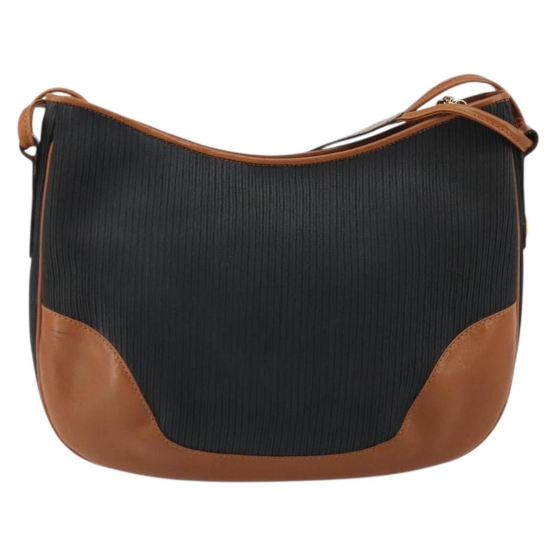 Salvatore Ferragamo Shoulder Leather Black Bag