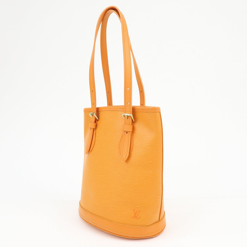 Louis Vuitton Petit Bucket Epi Leather Orange Bag
