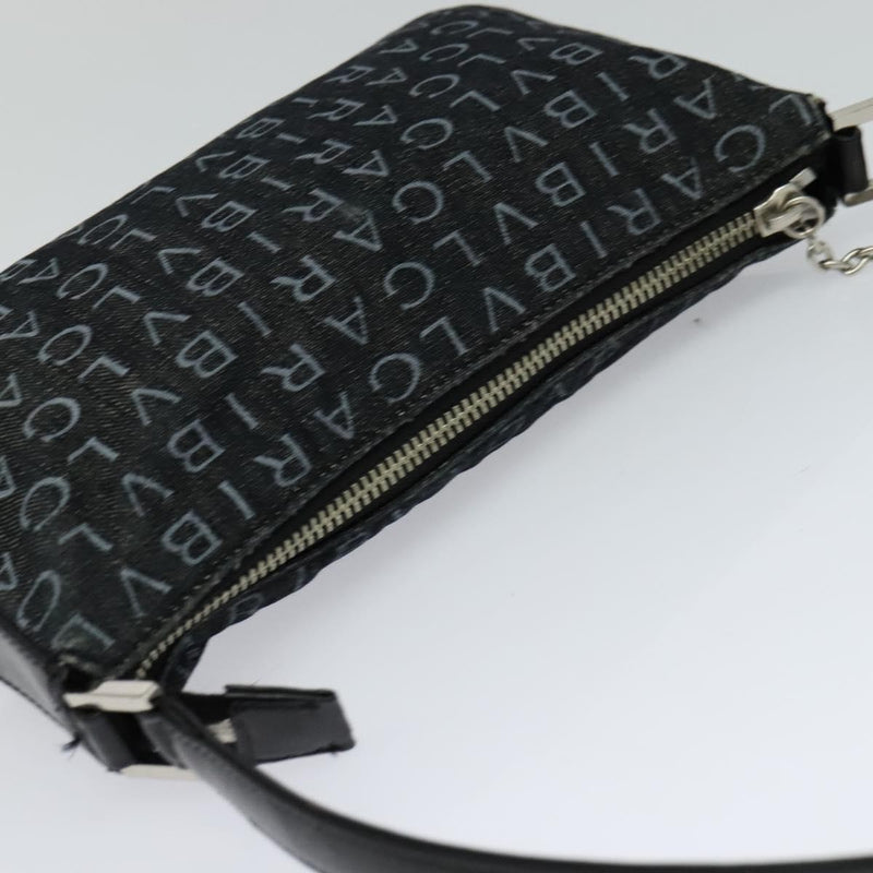 Bvlgari Logomania Canvas Black Bag