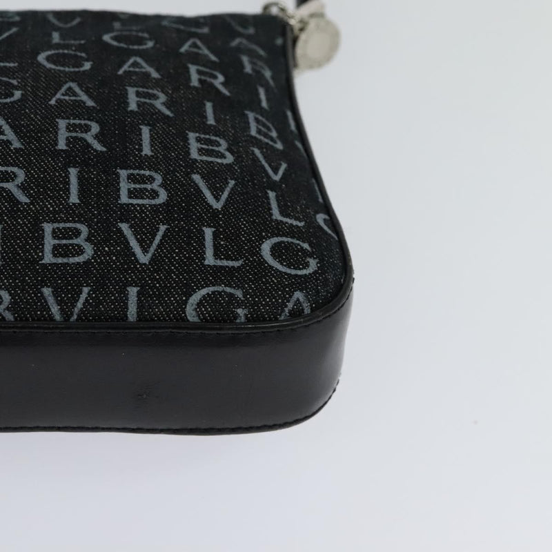Bvlgari Logomania Canvas Black Bag