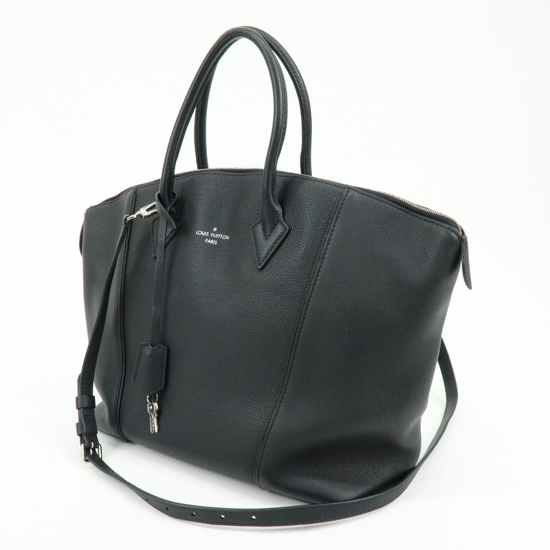 Louis Vuitton Soft Lockit Leather Black Bag