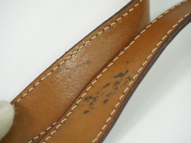Celine Vintage Macadam Canvas And Leather Beige Bag