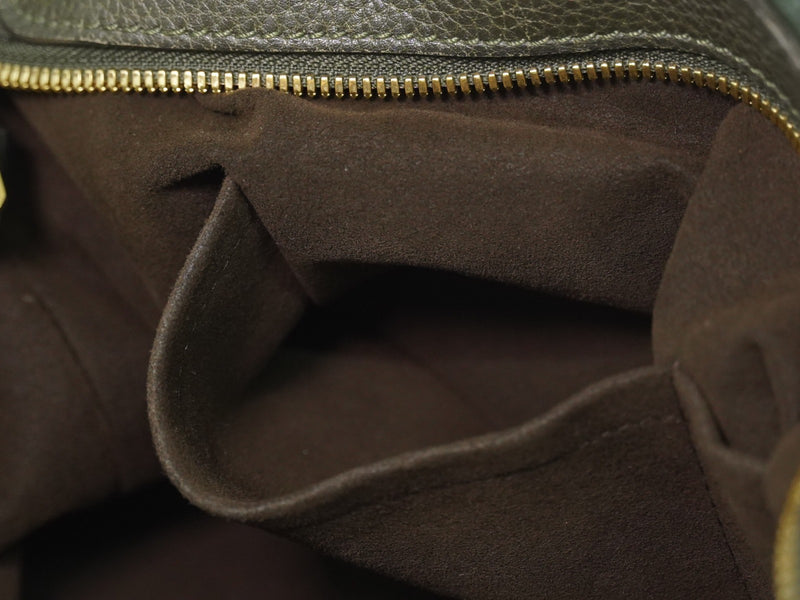 Louis Vuitton Stellar Mahina Leather Khaki Bag