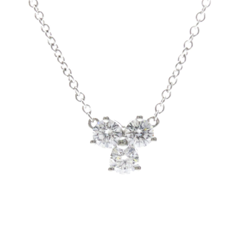 Tiffany & Co. Aria Pendant Platinum And Diamonds Silver Bijoux
