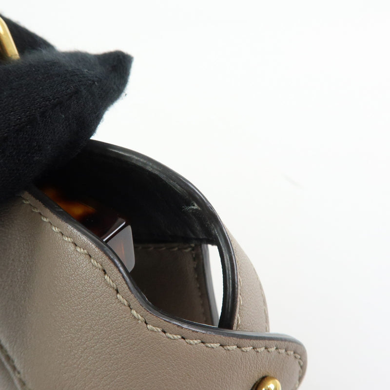 Fendi Peekaboo Iseeu Leather Gray Bag