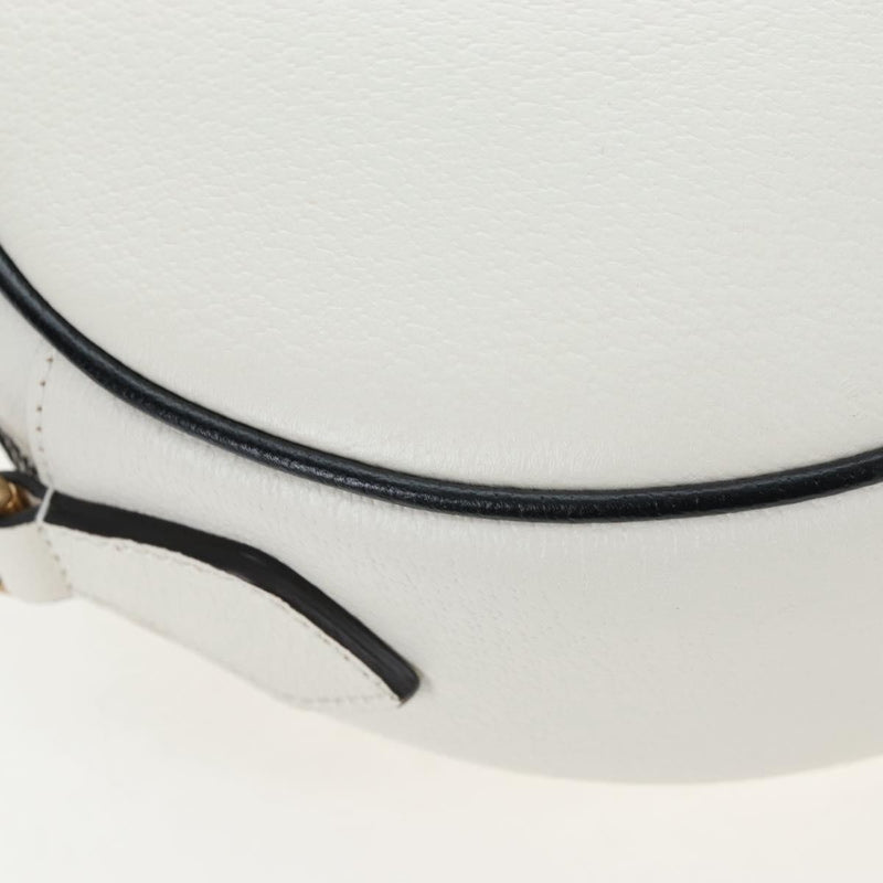 Gucci X Adidas Ophidia Round Leather White Bag