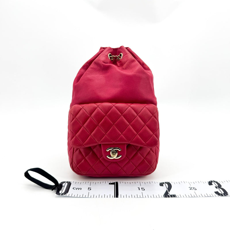 Chanel Backpack Seoul Lambskin Pink Leather