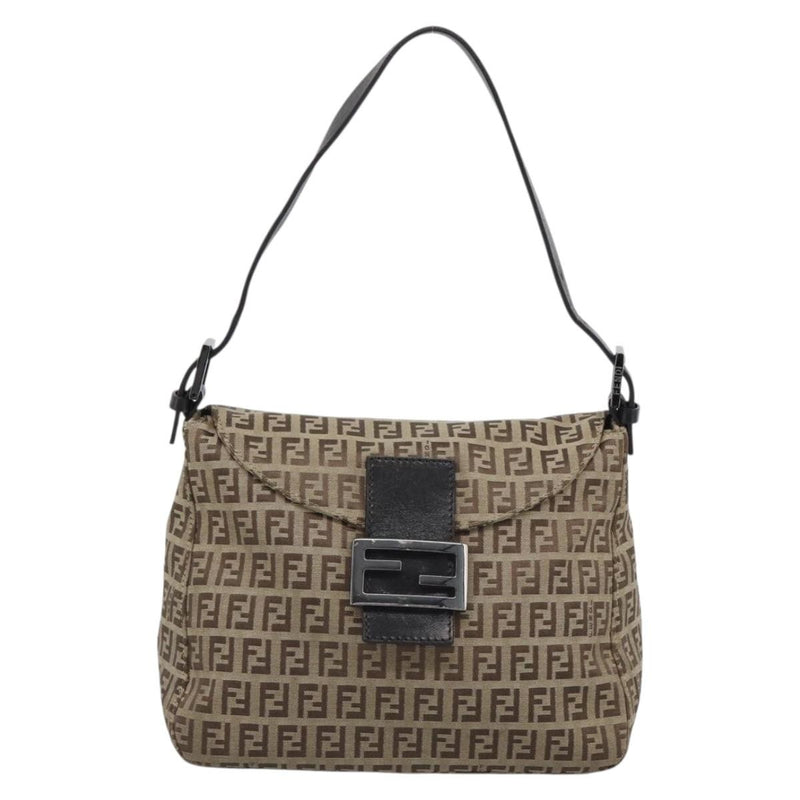 Fendi Mamma Baguette Canvas Beige Bag