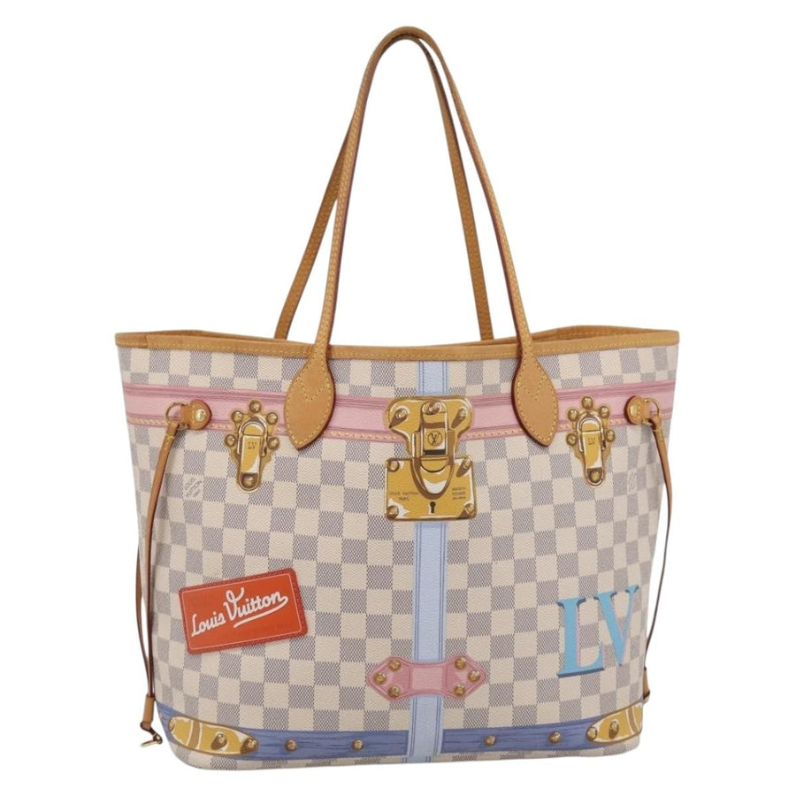 Louis Vuitton Neverfull Nm Limited Edition Damier Summer Trunks Multicolour Canvas Bag