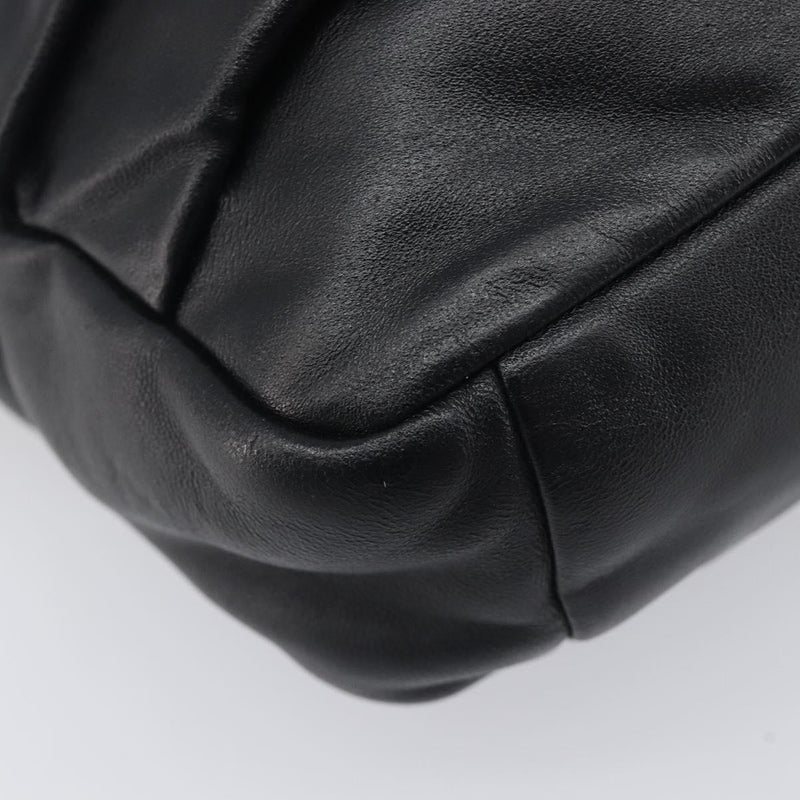 Miu Miu Shoulder Matelasse Leather Black Bag
