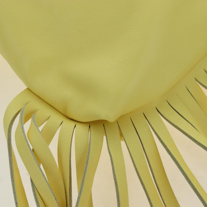 Bottega Veneta The Fringe Leather Yellow Bag